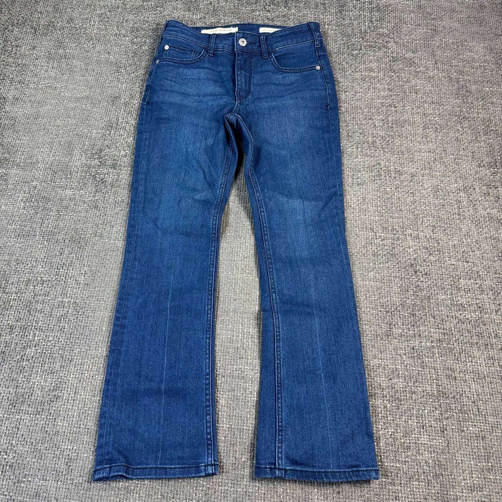 Pilcro Anthropologie High-Rise Bootcut Jeans Womens 26 Blue Dark Wash Stretch